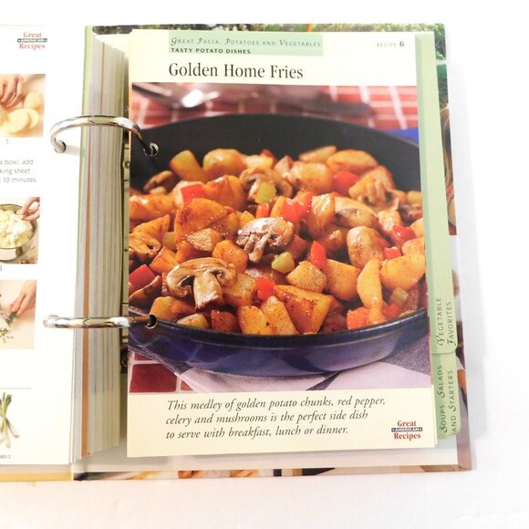 Great American Recipes Easy Everyday Cooking 16 Sections Over 160 Cards Binder - Picture 10 of 14